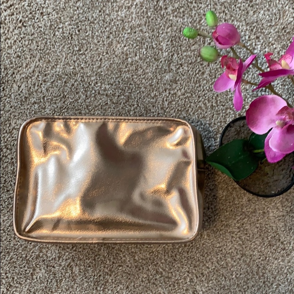 NEW Lancôme Rose Gold makeup bag!!